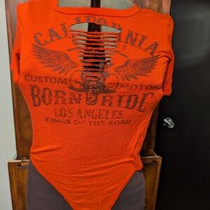 Windsor Orange Cut-Out Graphic Tee